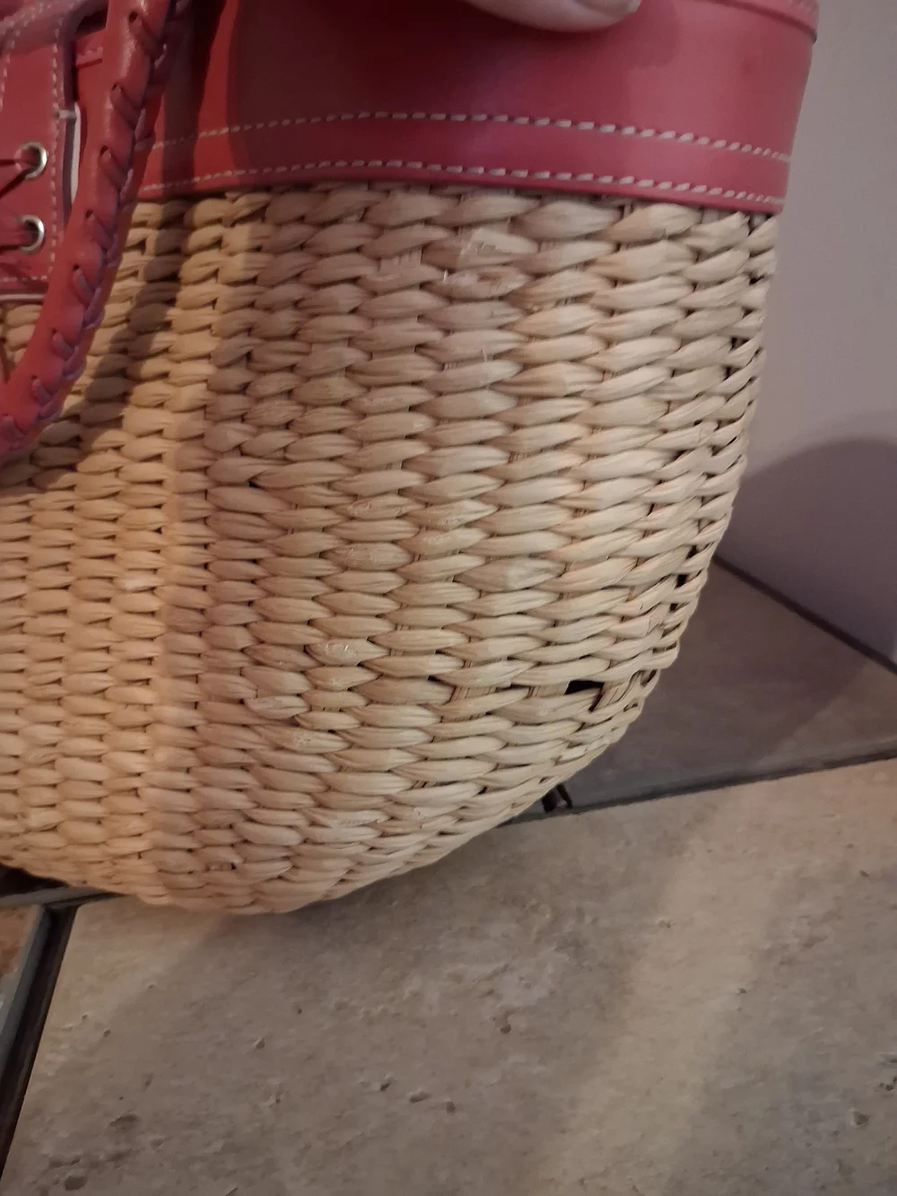 Coach Soho Woven Straw Basket Tote